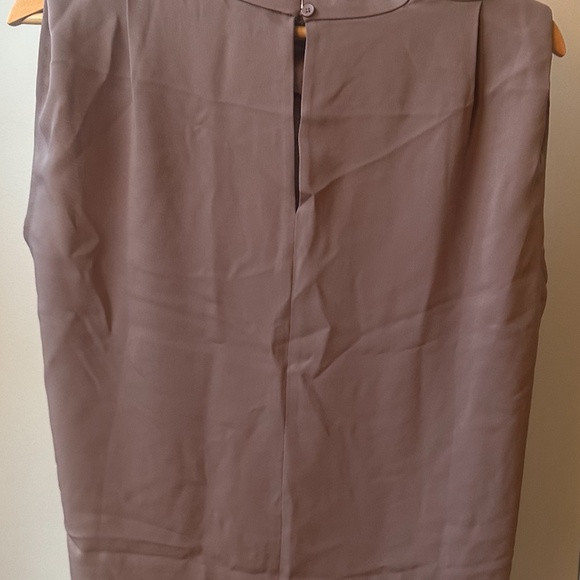NWT Aritzia Babaton Cowlneck Satin Blouse - Size Small - in Colour Deep Taupe - Picture 2 of 5